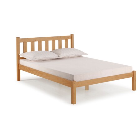 Alaterre Furniture Poppy Full Wood Platform Bed, Cinnamon AJPP20CI